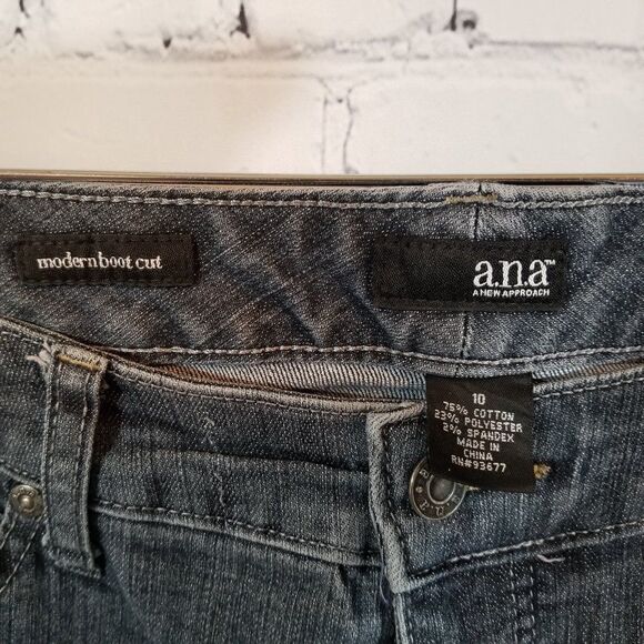 Womens A.N.A. Bootcut Mid Rise Jeans Size 10 - Picture 5 of 5